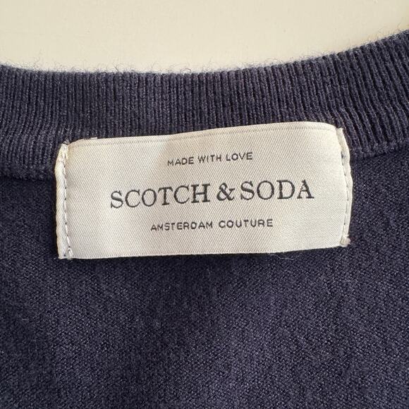 Scotch & Soda Amsterdam Core Crewneck Pullover Sweater Mens Size XL Night Blue - Picture 6 of 12